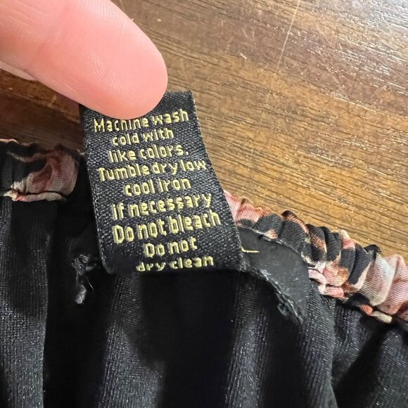 Accordian Bow Long Sleeve Going Out Top Fairy Grunge Whimsigoth Y2K Floral Small - Picture 10 of 13